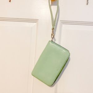 Fossil clutch wallet // Teal blue